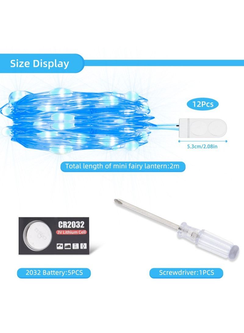 NIBEMINENT 12 LED Battery Powered String Lights - Image 3