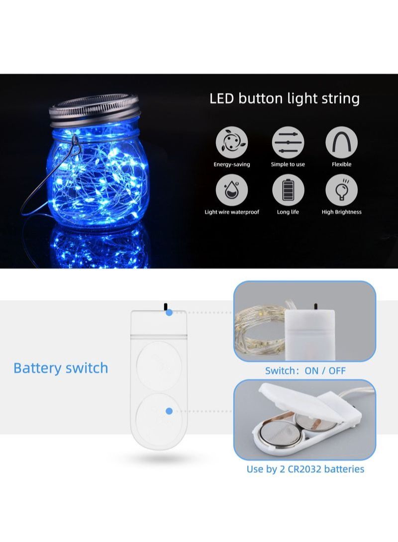 NIBEMINENT 12 LED Battery Powered String Lights - Image 2