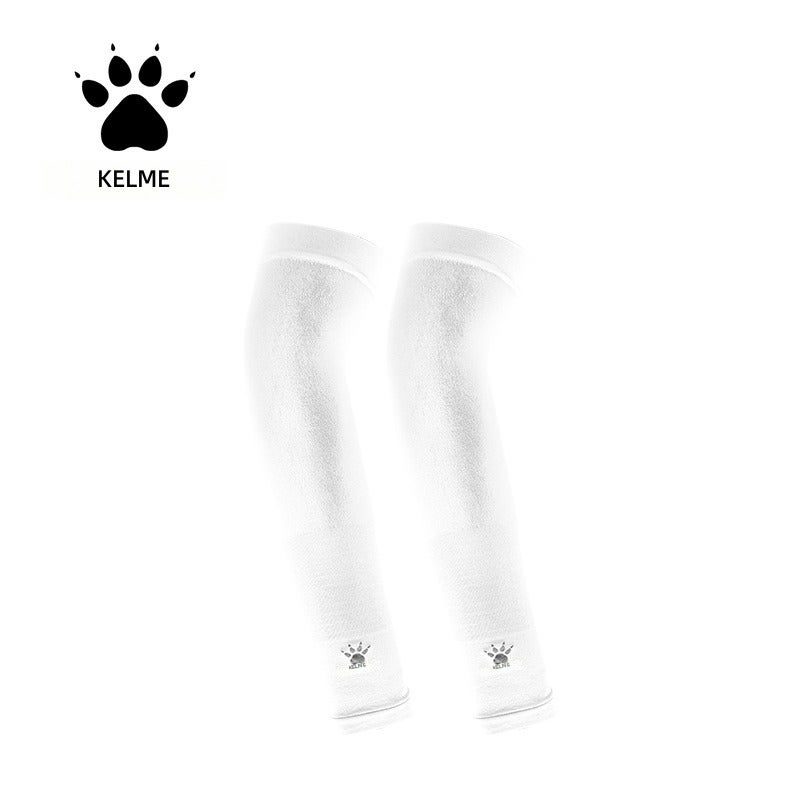 KELME UV Protection Arm Sleeves for Sports, Driving, Cycling, Fitness & Outdoor Use - Sun Protection UPF50+ White (Pair)