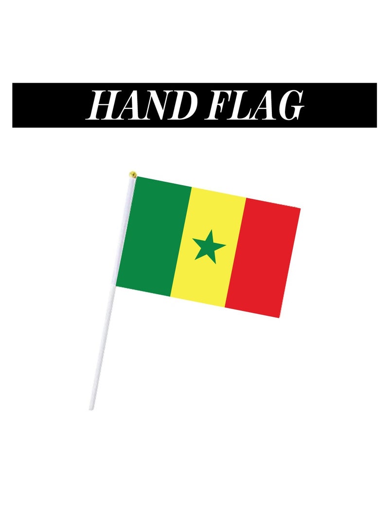 مجموعة السنغال الرياضية كومبو - هدايا لعشاق الرياضة - قبعة - وشاح - علم - دبوس العلم - حقيبة برباط - Image 3