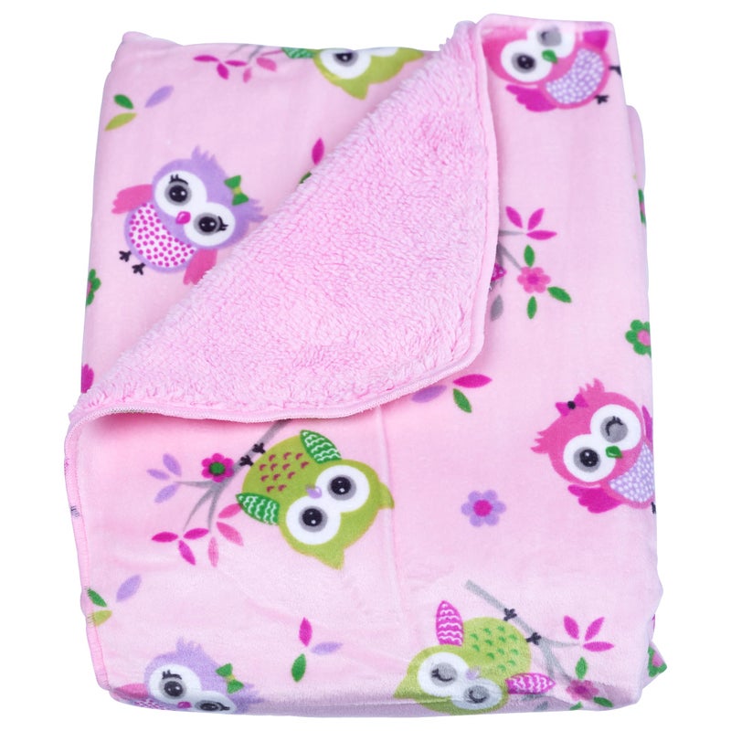 1ST STEP Printed Fleece Blanket (OWL) - Image 1