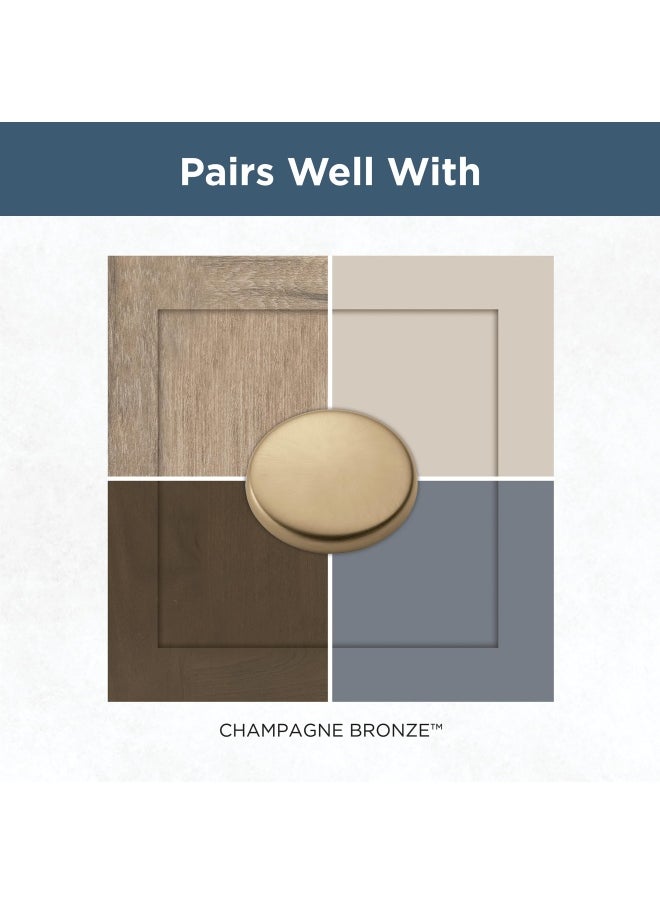 Franklin Brass - P29542Z Cz B Parow Cabinet Knob Champagne Bronze 1 1 8 In 29Mm Drawer Knob 10 Pack. - Image 1