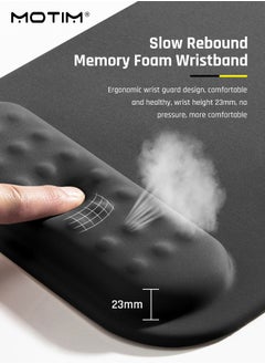 Motim Ergonomic Mouse Pad with Wrist Rest Support,Premium Memory Foam Cushion for Pain Relief, Non-Slip PU Base for Stable Smooth Control - Perfect for Laptop, Computer, and Home Office  - Image 5