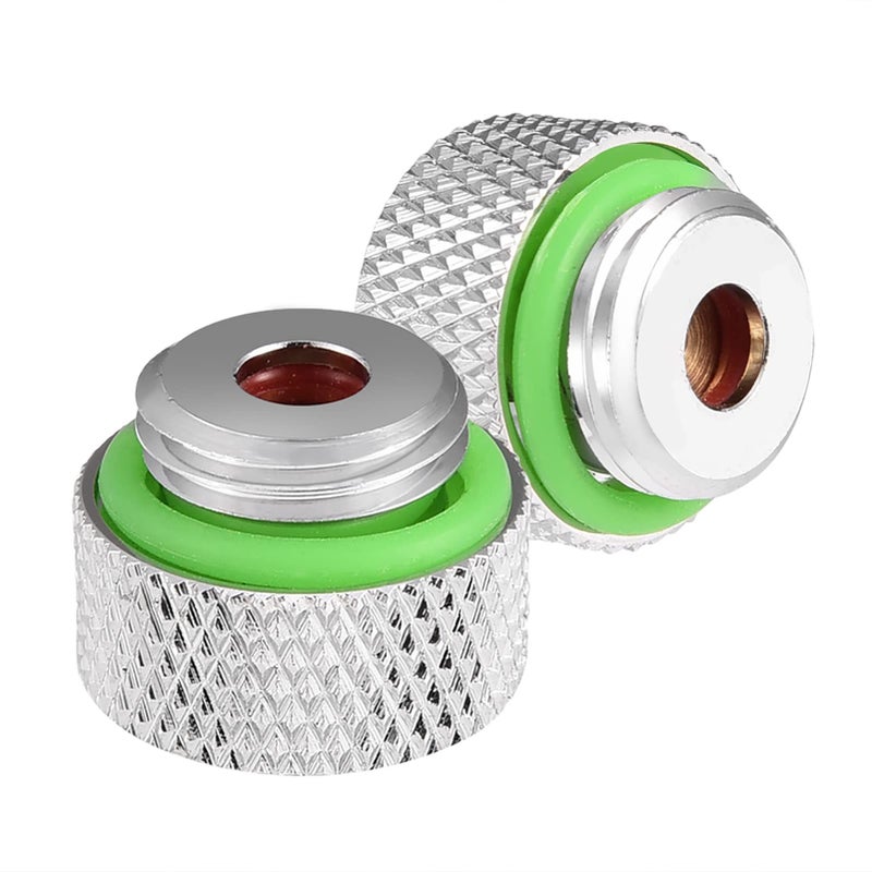 G1 4 Thread Auto Exhaust Vent Valve Plug Shiny Roll Lace Design For PC Water Cooling System - Image 2