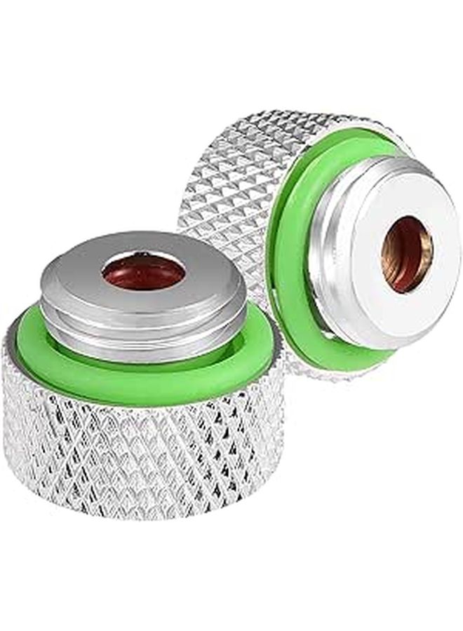 G1 4 Thread Auto Exhaust Vent Valve Plug Shiny Roll Lace Design For PC Water Cooling System - Image 1