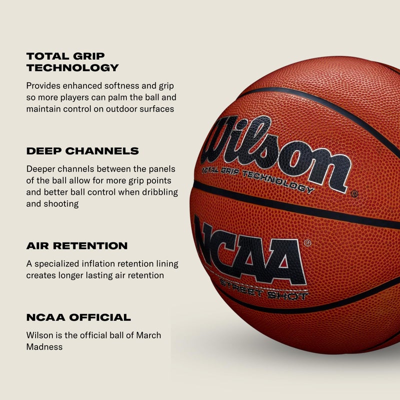 Wilson كرة سلة ويليسون NCAA ستريت شوت - 29.5" - Image 4