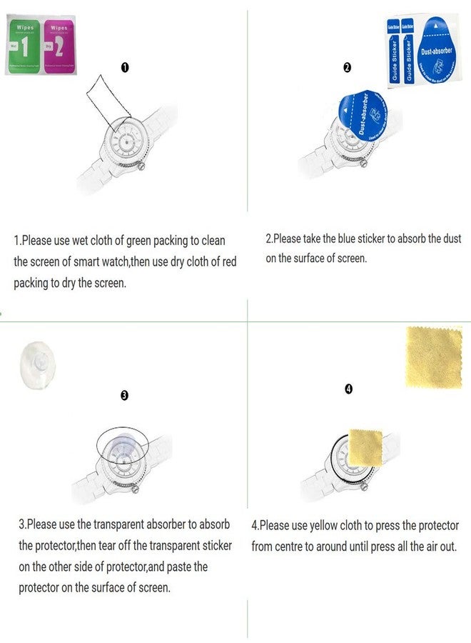 Octelect smart watch screen protector 30mm made in Tempered Glass - Image 2