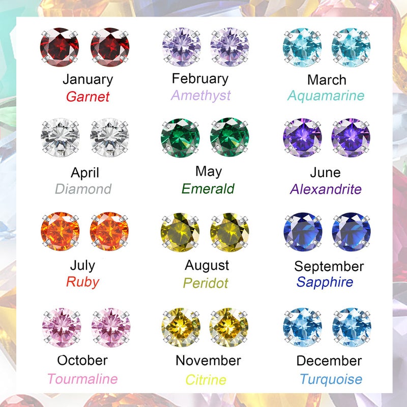 Fansilver 20G Hypoallergenic Flat Back Earrings for Women Men Silver 14K Gold Stainless Steel Stud Earrings Brithstone Cubic Zirconia Studs Surgical Steel Cartilage Earrings for Sensitive Ears - Image 3