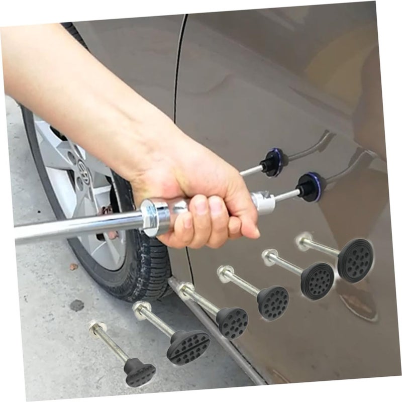 6 Pcs Auto Body Dent Removal Tool Kit with Sucker Pull Buckle Nut Gasket for Car Repair - Image 3