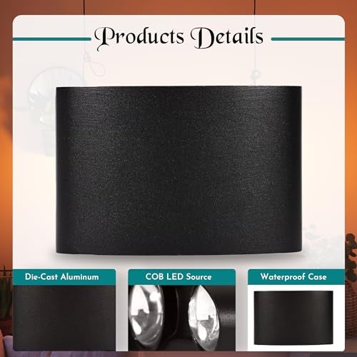 PIXORA 4 Ray Up Down Waterproof LED Wall Light Multy Colour 2024 Model (4 Ray Multy) - Image 4