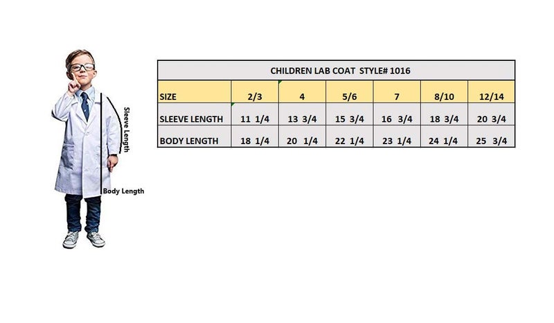 Natural Uniforms Childrens Unisex Labcoat Costume (12/14, White) - Image 2