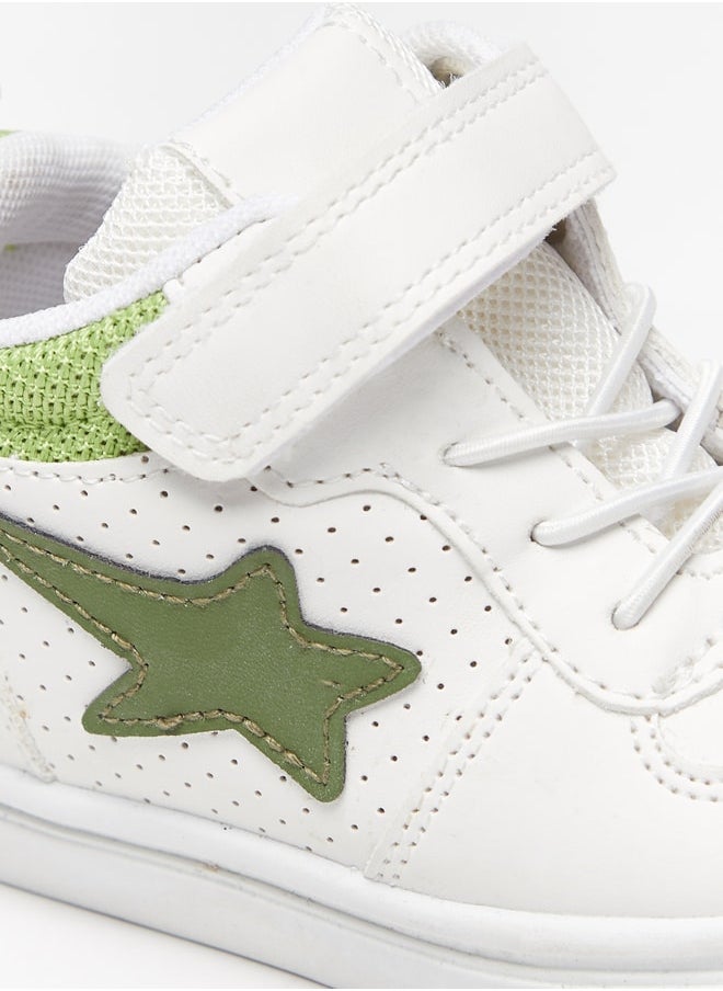 LBL by Shoexpress - Boys Applique Detail Sneakers with Hook and Loop Closure - Image 1