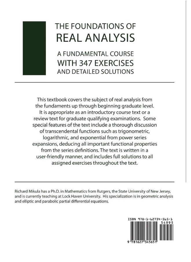 The Foundations of Real Analysis: A Fundamental Course with 347 Exercises and Detailed Solutions  - Image 2
