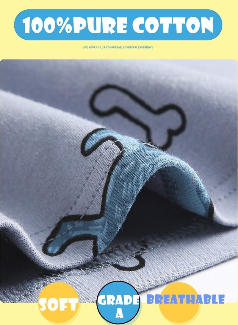 WiNi BEE Boys' 2-Piece Pajama Set, Long Sleeve Sleepwear - Pure Cotton & Breathable Nightwear - Image 4