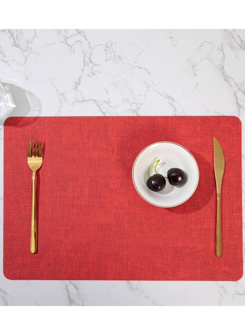 Loquat Simple style leather waterproof heat insulation pad