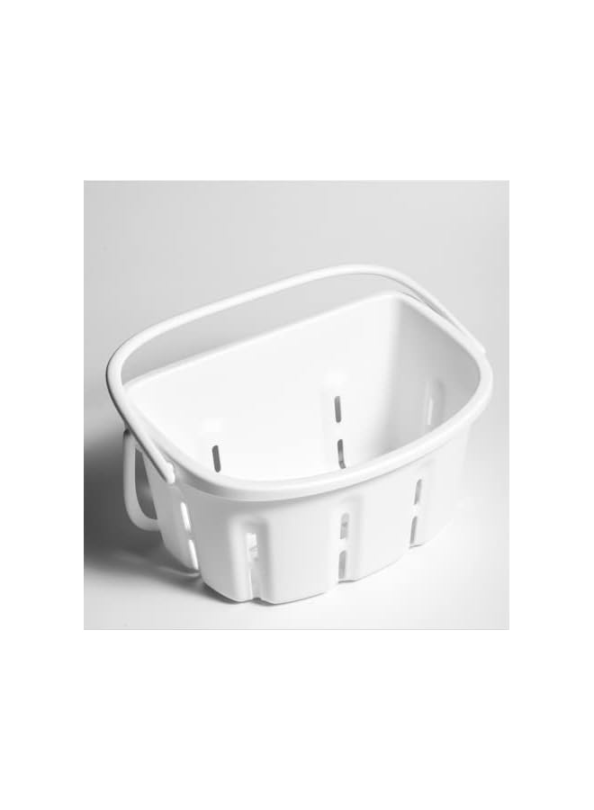 راكسوم سلة تخزين بلاستيكية محمولة مع مقبض، صندوق تنظيم أدوات الزينة للحمام والكلية والنوم وصالة الألعاب الرياضية والمطبخ ومخزن المؤن والمخيم - Image 5