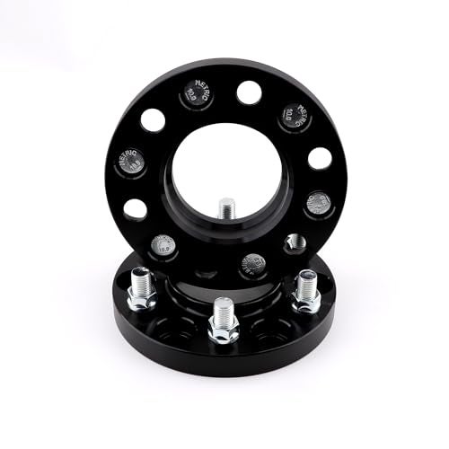 ZY WHEEL 4PCS 6x135 Hubcentric Wheel Spacers with M14x1.5 Studs 87.1mm Bore 20mm Black Compatible for 2015-2025 Ford F150 Expedition Lobo Lincoln Navigator 6 Lug - Image 3