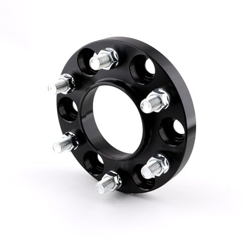 ZY WHEEL 4PCS 6x135 Hubcentric Wheel Spacers with M14x1.5 Studs 87.1mm Bore 20mm Black Compatible for 2015-2025 Ford F150 Expedition Lobo Lincoln Navigator 6 Lug - Image 2