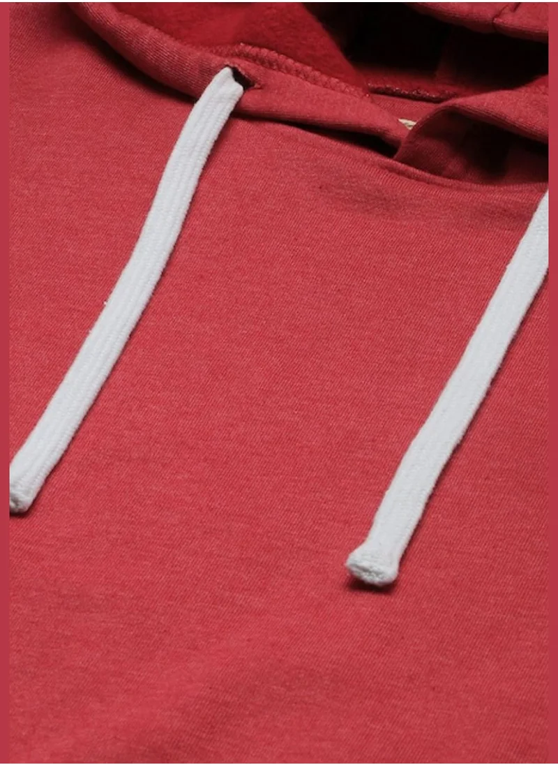 Campus Sutra Front Pocket Printed Hoodie