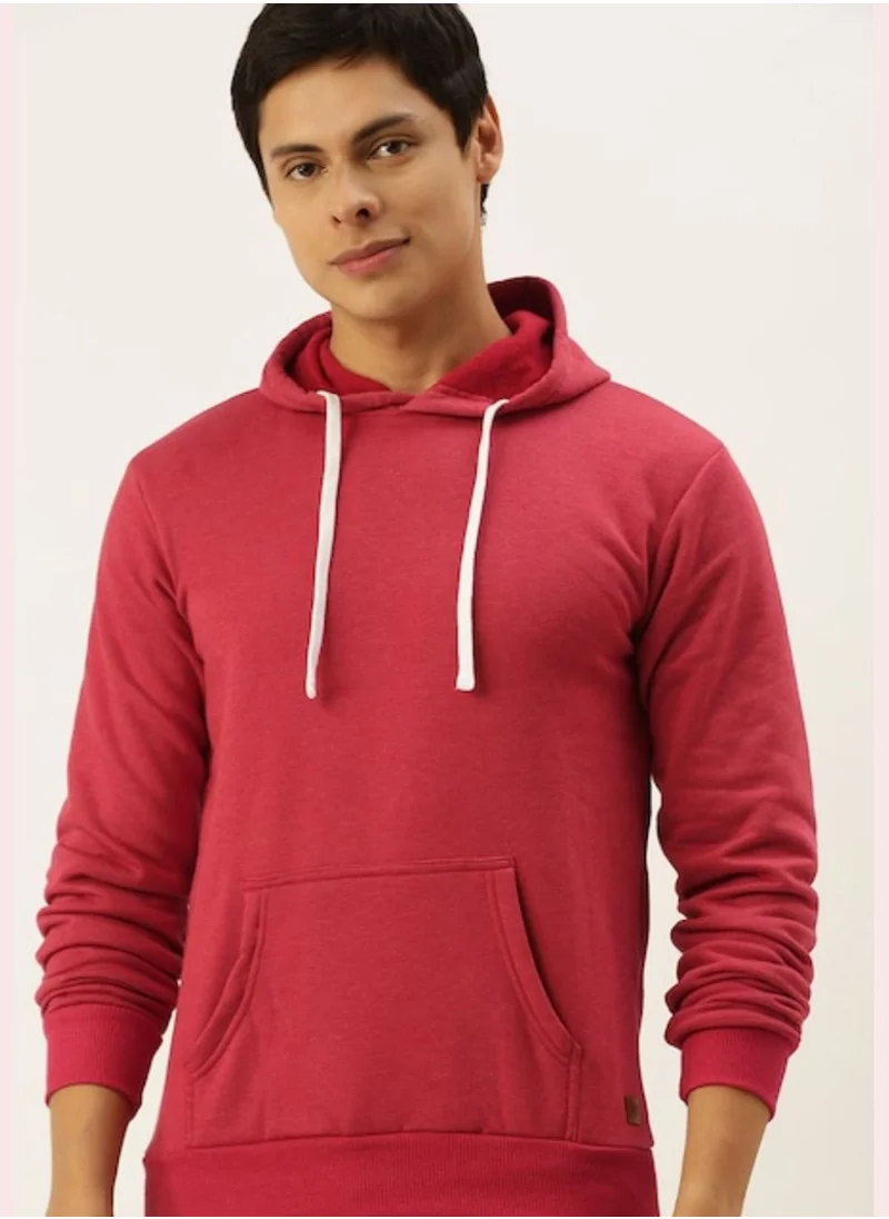 Campus Sutra Front Pocket Printed Hoodie