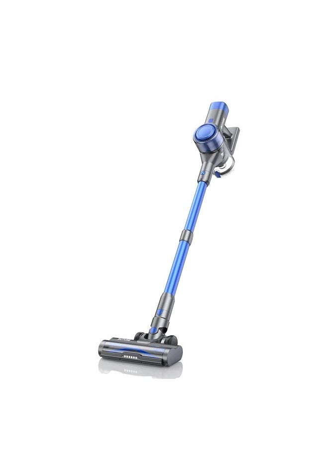 BuTure - Buture Powerful Cordless Vacuum Cleaner, Up to 38Kpa 450W Motor, with Touch Screen, Automatic Mode to Switch Between Hard Floor/Carpet, Removable Battery (VC50 Blue) - Image 1