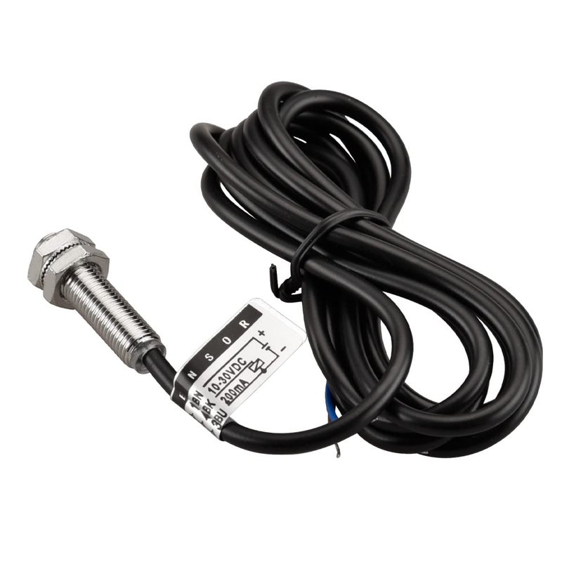 Heschen M8 Inductive Proximity Sensor Switch PR08-1.5DC Cylindrical Type Detector 1.5mm DC12-24V 2-Wire NC(Normally Closed) CE - Image 2