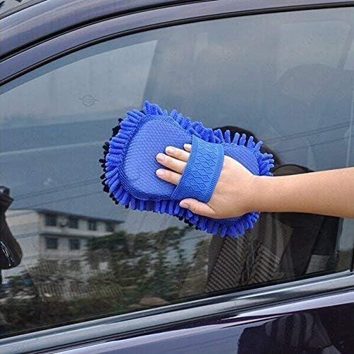 Zepdos Microfiber Chenille Cleaning Sponge Pad with Hand Strap – Super Absorbent Scratch-Free Car Wash & Multipurpose Cleaning Sponge for Home, Kitchen & Furniture (Blue) (Pack of 1) - Image 5
