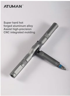 ATuMan ATuMan RS1 Ratchet Screwdriver – 24 Bits for 18 Applications, Seamless Ratchet Handle, Ultra-Hard Aluminum Alloy, Lightweight & Versatile  - Image 4