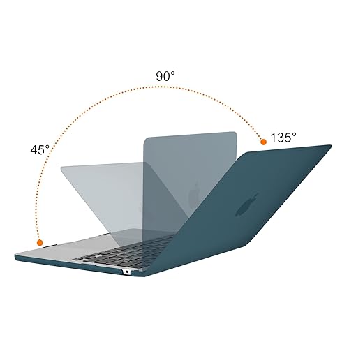 MOSISO Compatible with MacBook Air 13 inch Case 2025 2024 2023 2022 M4 A3240 M3 A3113 M2 A2681, Plastic Hard Shell&Keyboard Cover&Screen Film&Type C for MacBook Air 13.6 inch Case, Teal Green - Image 4