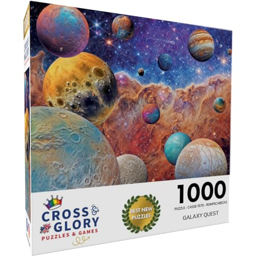 Cross & Glory Cross Glory Galaxy Quest Symphony of The Cosmos 1000 Piece Jigsaw Puzzle for Adults Premium Quality Solar System Space Art Satin Finish 20 x 27 Inches - Image 5