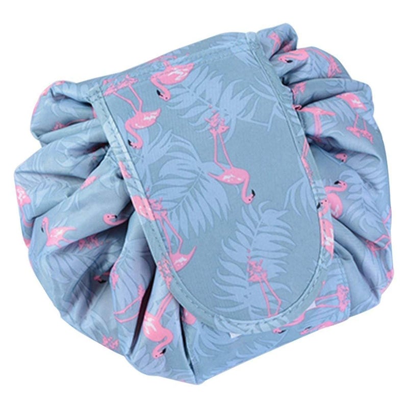 LIPSA ENTERPRISE LIPSA ENTERPRISE Waterproof Drawstring Makeup Pouch Large Capacity Lazy Cosmetic Bag Travel Makeup Bag Multifunction Storage Organizer Portable Toiletry Bags for WomenMulticolor grey  - Image 1