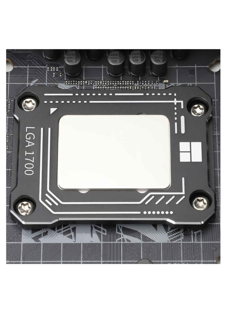 ماركة غير محددة إطار اتصال وحدة المعالجة المركزية لمجموعة التحديث LGA 1700، دعامة 17XX-BCF Intel الجيل الثاني عشر والثالث عشر، مشبك مضاد للانحناء باللون الأسود  - Image 3