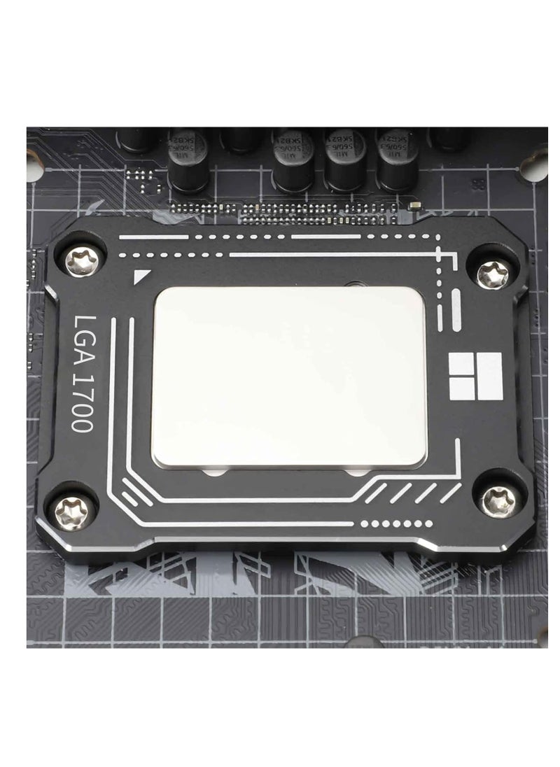 ماركة غير محددة - إطار اتصال وحدة المعالجة المركزية لمجموعة التحديث LGA 1700، دعامة 17XX-BCF Intel الجيل الثاني عشر والثالث عشر، مشبك مضاد للانحناء باللون الأسود - Image 1