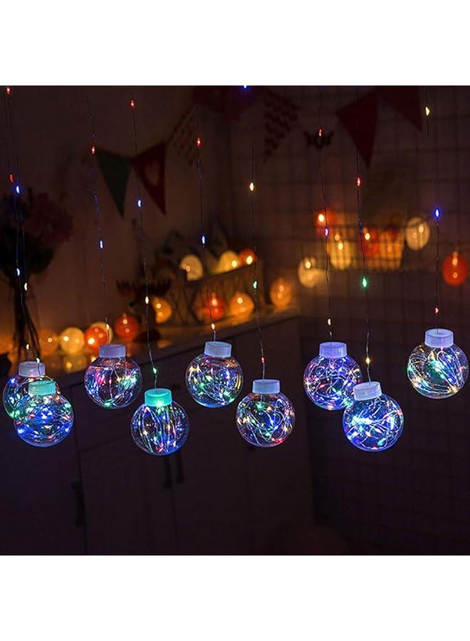 erorex Wishing Ball Led String Light Battery Powered 200 Led Fairy String Lights Indoor And Outdoor Party Decoration Copper Line Lights Curtain Lights Yellow - Image 5