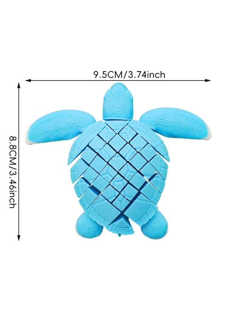 general Flexible Turtle Toy Creative Children's Movable Plastic Toy Fun Desktop Ornament Parent-Child Interactive Toy - Image 5