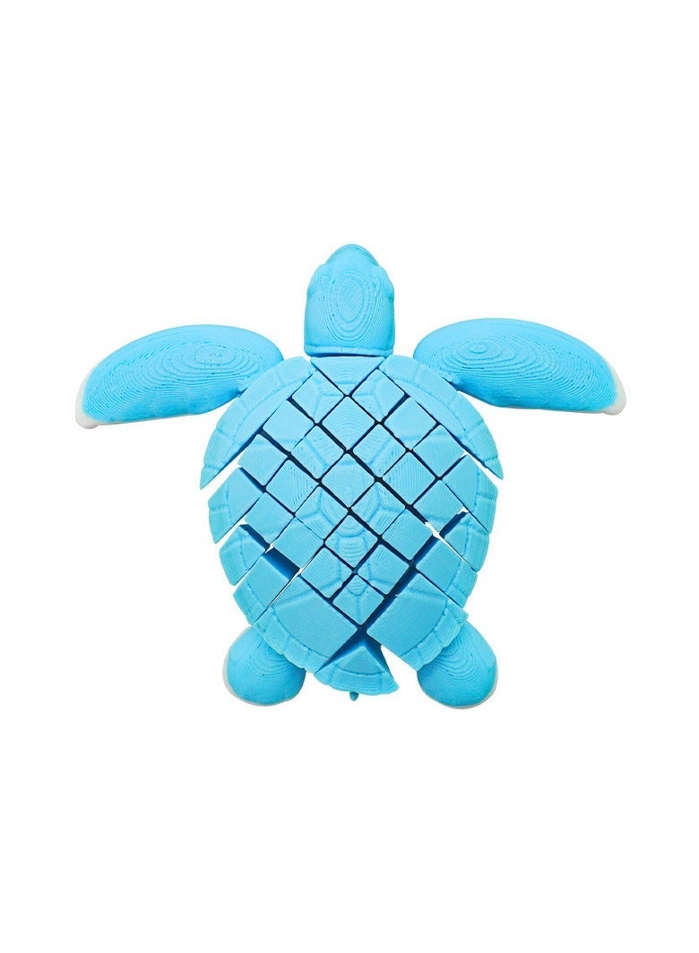 general Flexible Turtle Toy Creative Children's Movable Plastic Toy Fun Desktop Ornament Parent-Child Interactive Toy - Image 1