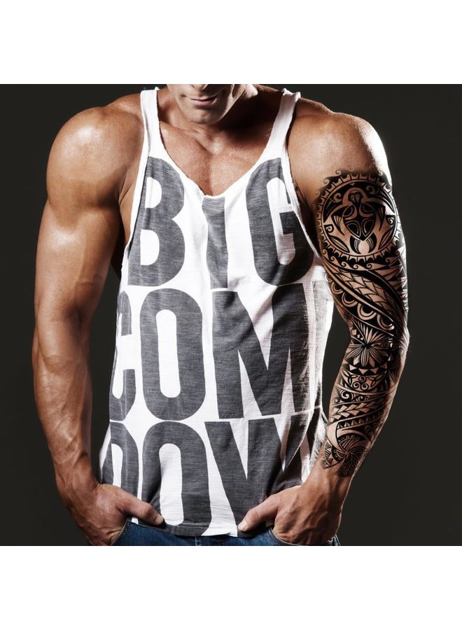 Kotbs 15 Sheets Tempoary Tattoo Sleeves for Men Women - 5 Full Arm Tattoo Sleeves & 10 Half Arm Tattoo Stickers- Realistic Temporary Tattoos for Halloween, Cosplay, and Parties - Image 3