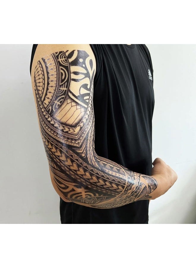 Kotbs 15 Sheets Tempoary Tattoo Sleeves for Men Women - 5 Full Arm Tattoo Sleeves & 10 Half Arm Tattoo Stickers- Realistic Temporary Tattoos for Halloween, Cosplay, and Parties - Image 4