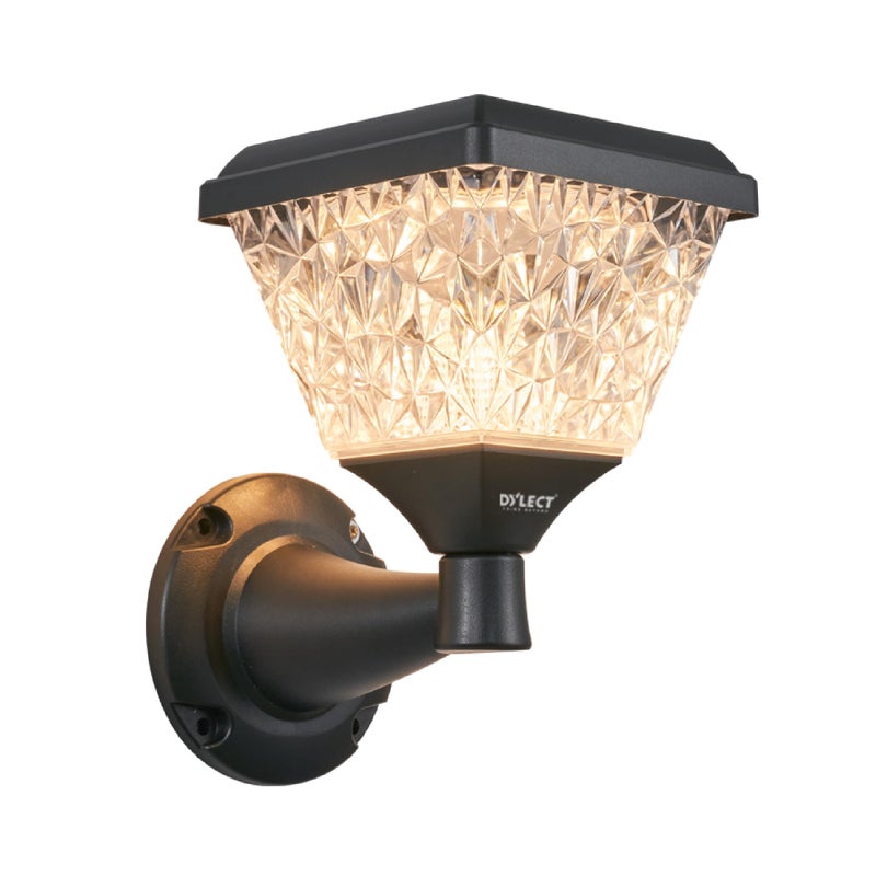 Dylect® Luxe Decorative Solar Light/Lamp for Wall, Home Entrance, Balcony, Terrace, Outdoor Garden, Multi Color LED, IP65 Waterproof, Wireless Remote, Wall Mount, Auto On-Off (Pyramid Shape, Small) - Image 5