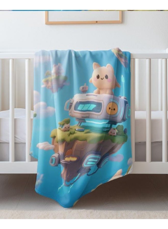 عام بطانية رقيقة من الفانيلا (حرارة ومريحة، ومناسبة للنوم واستخدام اللعبة والغبار والرمل) 150 سم * 200 سم - 389 - Image 1