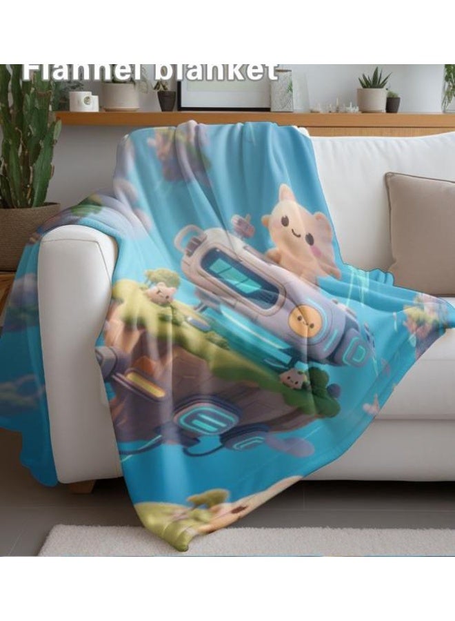 عام بطانية رقيقة من الفانيلا (حرارة ومريحة، ومناسبة للنوم واستخدام اللعبة والغبار والرمل) 150 سم * 200 سم - 389 - Image 4