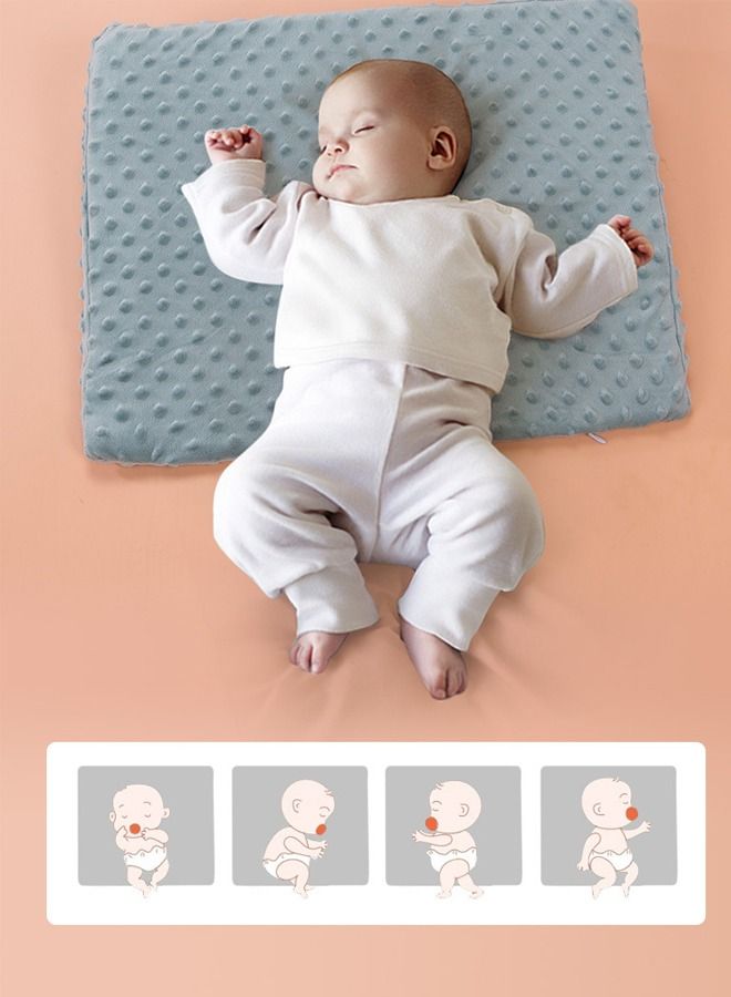 DUNISO Baby Feeding Slope Pillows Toddler Infant Anti Vomiting Pillows 30-Degree Incline for Better Night Sleep Prevent Sliding Baby Necessities  - Image 2