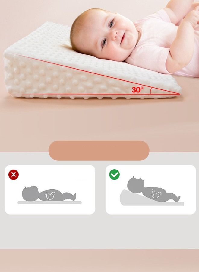 DUNISO Baby Feeding Slope Pillows Toddler Infant Anti Vomiting Pillows 30-Degree Incline for Better Night Sleep Prevent Sliding Baby Necessities  - Image 3
