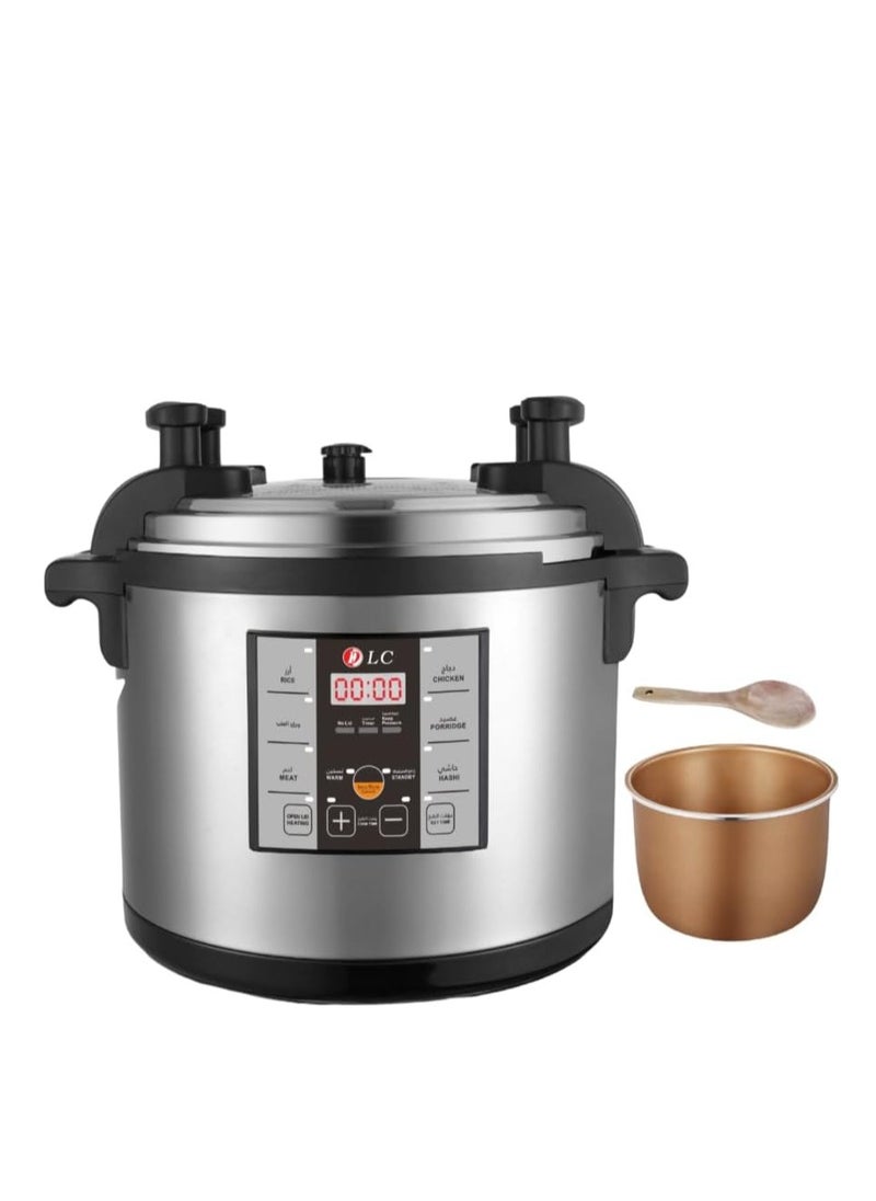Generic Electric Pressure Cooker 17 Liter 1950 Watt DLC-38911-17 Silver/Black  - Image 1
