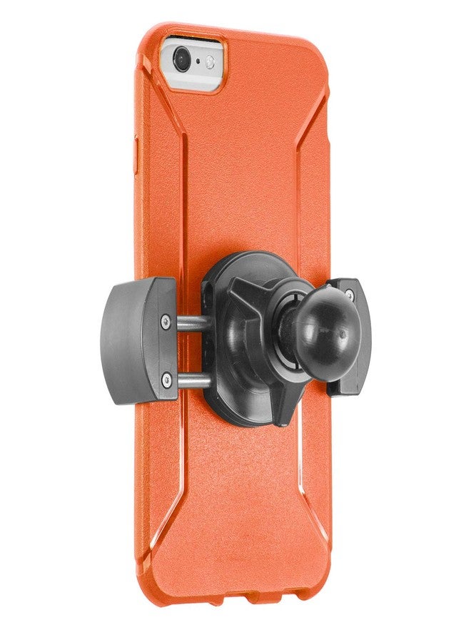 iBOLT Moto-Vise Holder w/ 25mm / 1-inch Ball for for All Industry Standard 1 inch / 25 mm mounts- Works w/Smartphones (iPhone X Max, iPhone Xr) from 2 inches to 4 inches Wide - Image 1