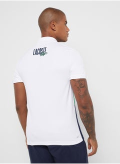 LACOSTE Logo Graphic Polo Shirt  - Image 2