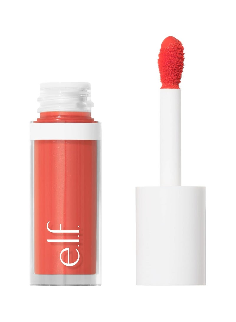 إلف أحمر خدود سائل كامو كورال كراش من إي.إل.إف، يدوم طويلًا، لون غني بالصبغة، يمنح لمسة نهائية ناعمة وندية، نباتي وخالٍ من القسوة - Image 1