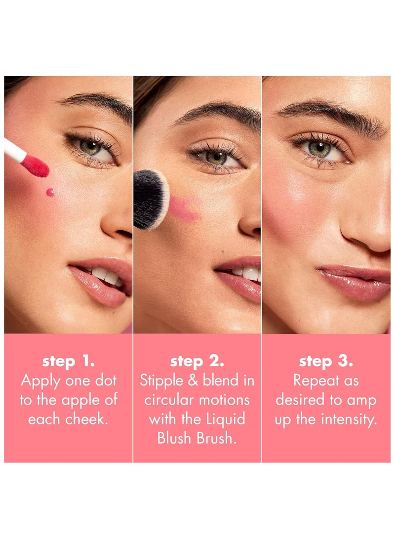 إلف أحمر خدود سائل كامو كورال كراش من إي.إل.إف، يدوم طويلًا، لون غني بالصبغة، يمنح لمسة نهائية ناعمة وندية، نباتي وخالٍ من القسوة - Image 3