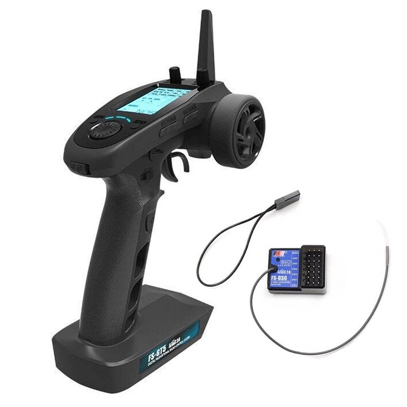 GoolRC Flysky FSGT5 24G Channels AFHDS RC Transmitter with FSBS6 Receiver for RC Car Boat - Image 2