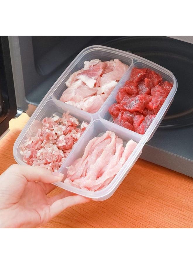 Divided Storage Container Multipurpose Airtight Onion Ginger Garlic Frozen Meat Container For Freezer